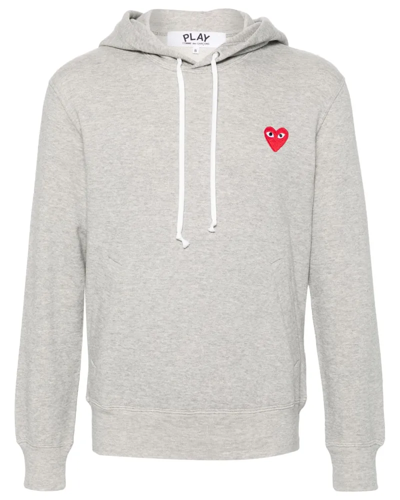 Comme des Garçons Comme des Garcons Emblem Heart Cotton Hoodie Grey