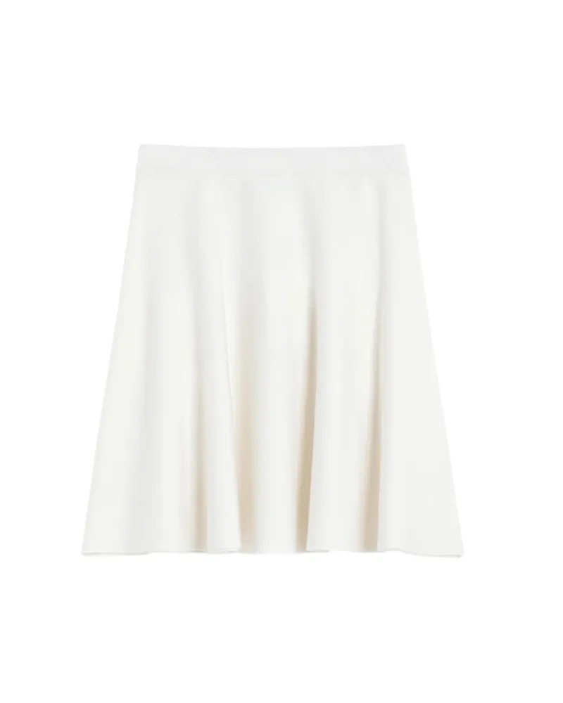 Max Mara Cotton und Viscose Crepe Minirock Seta