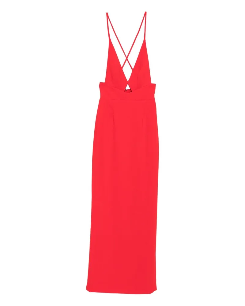 Solace London Trost London Milly Midi Kleid Red