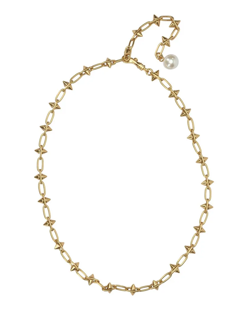 Emilio Pucci Punk“-Halskette mit spitzen Gliedern Gold