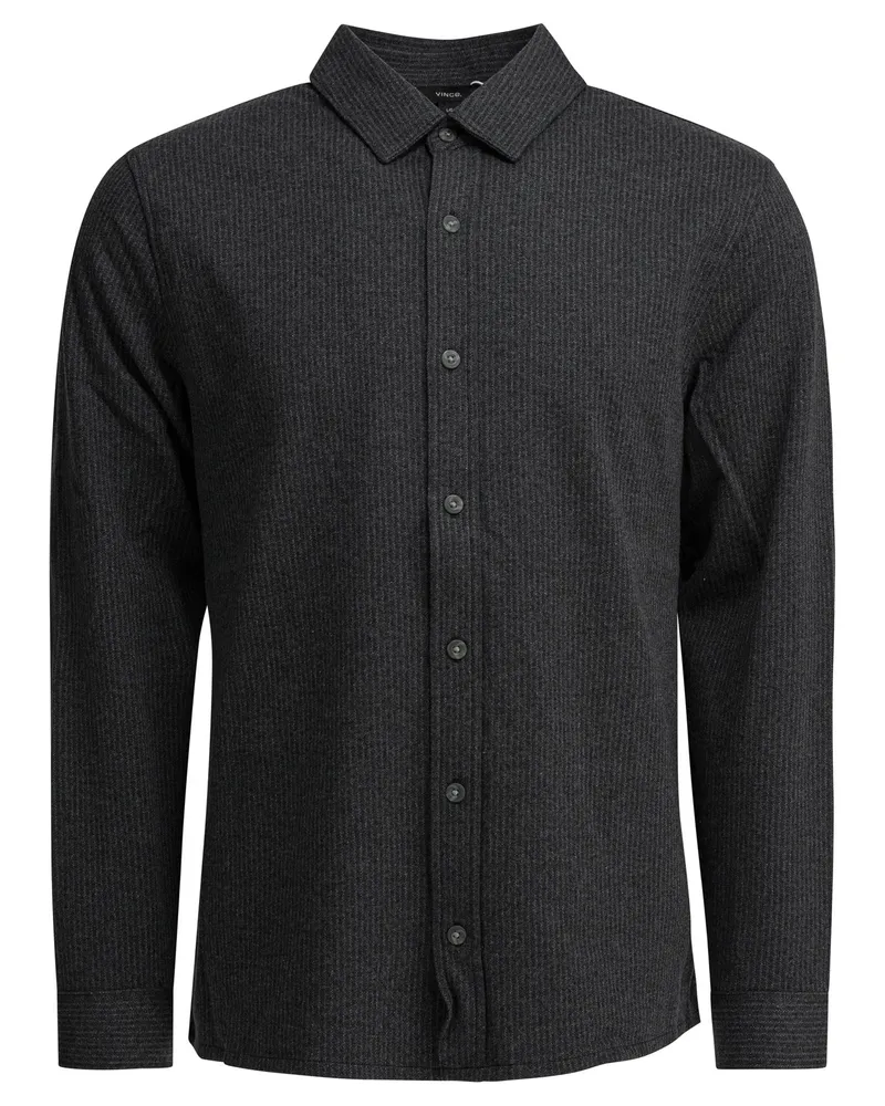 Vince gestreiftes Hemd Grey