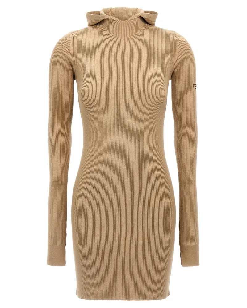 Fendi Kapuzenkleid Braun