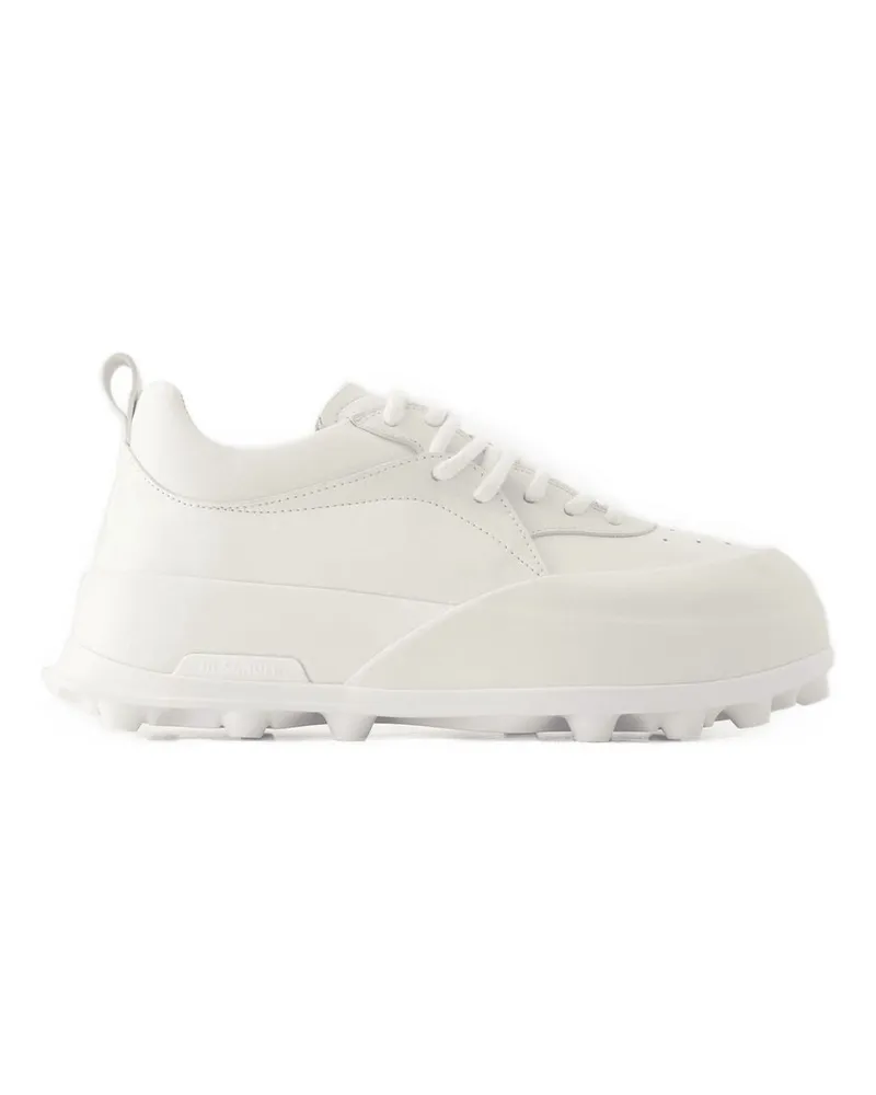 Jil Sander Sneaker  Lederporzellan White