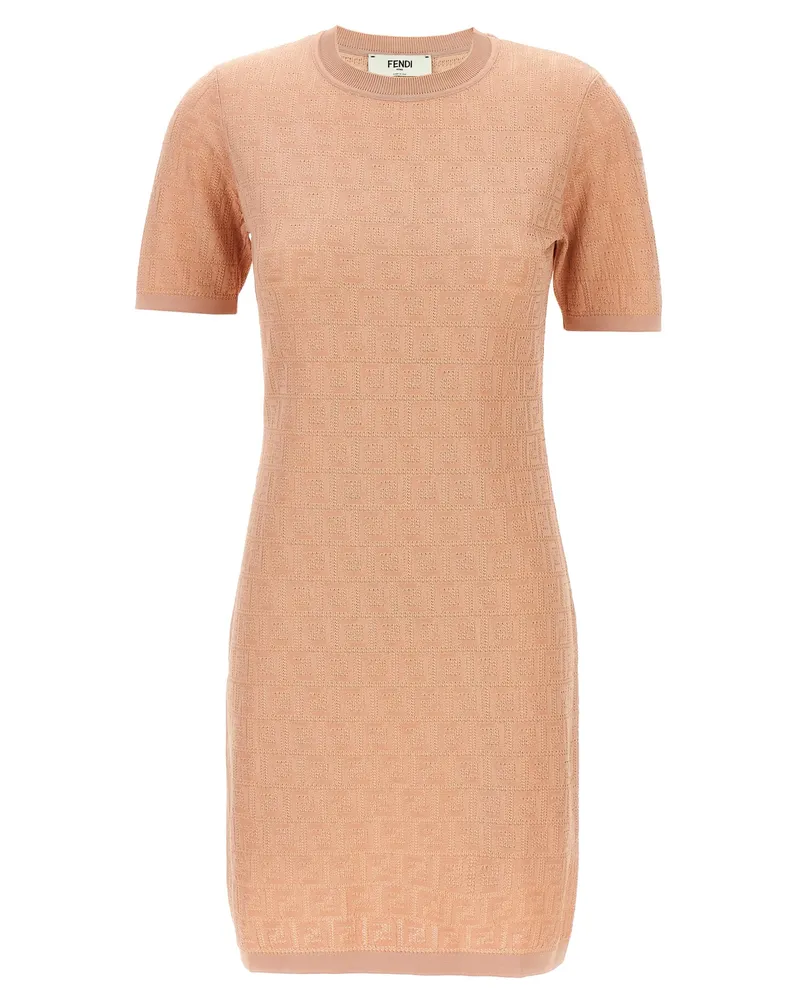 Fendi ff Baumwollkleid Pink