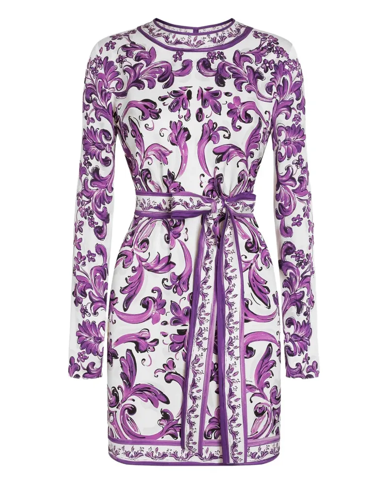 Dolce & Gabbana Kurzes bedrucktes Kleid von Hd5dq