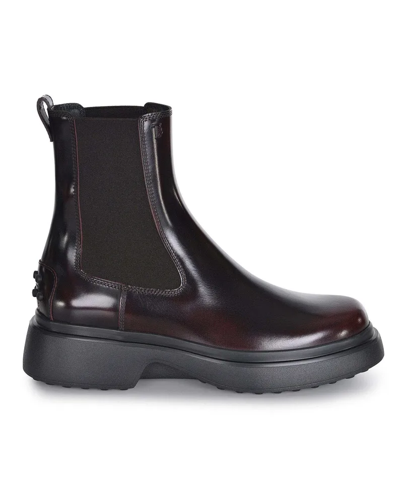 TOD'S Tod 's Knöchelstiefel aus Kalbleder Purple