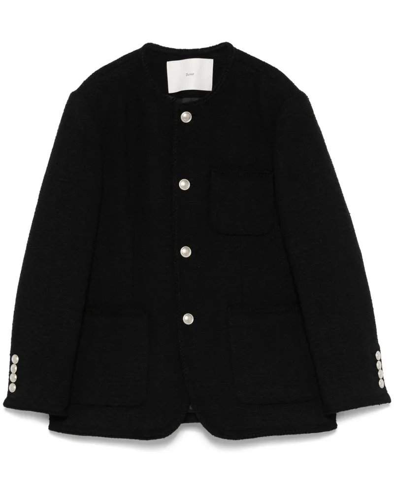 Dunst Tweed übergroße Jacke Black