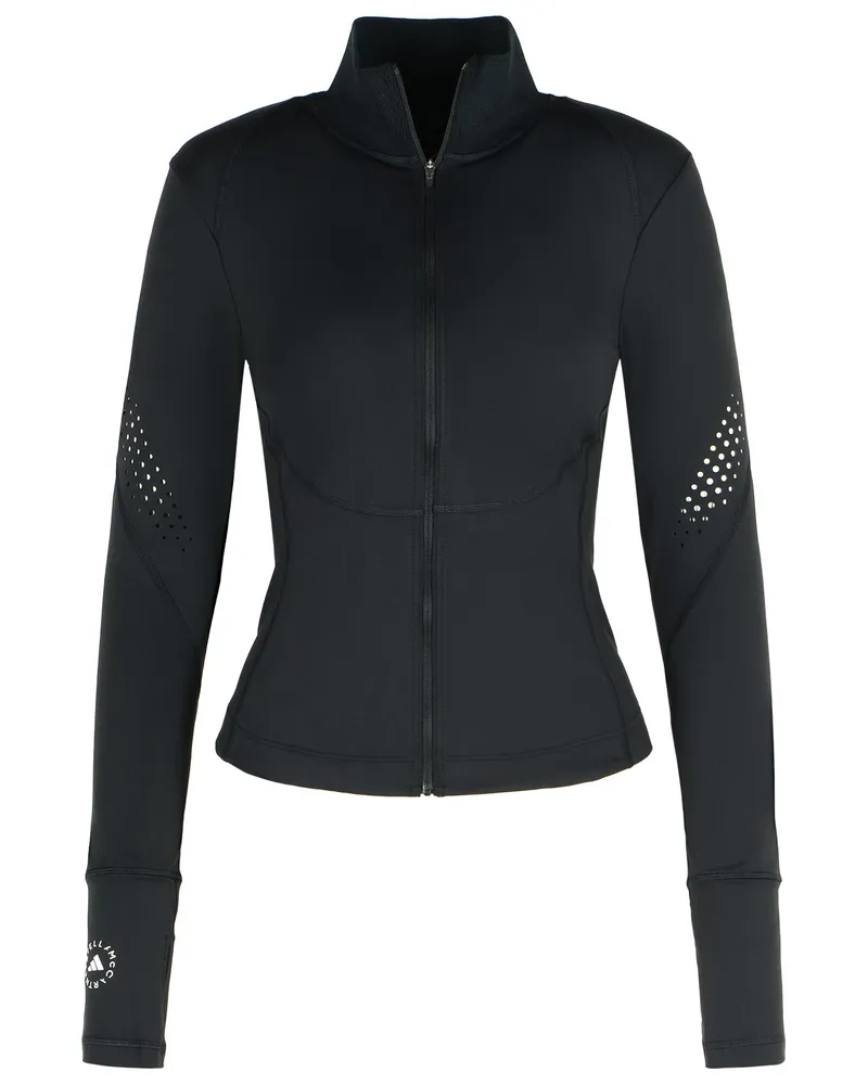 adidas Adidas von Stella McCartney 'TPR' schwarzem Polyamid -Mischungs -Sweatshirt Black