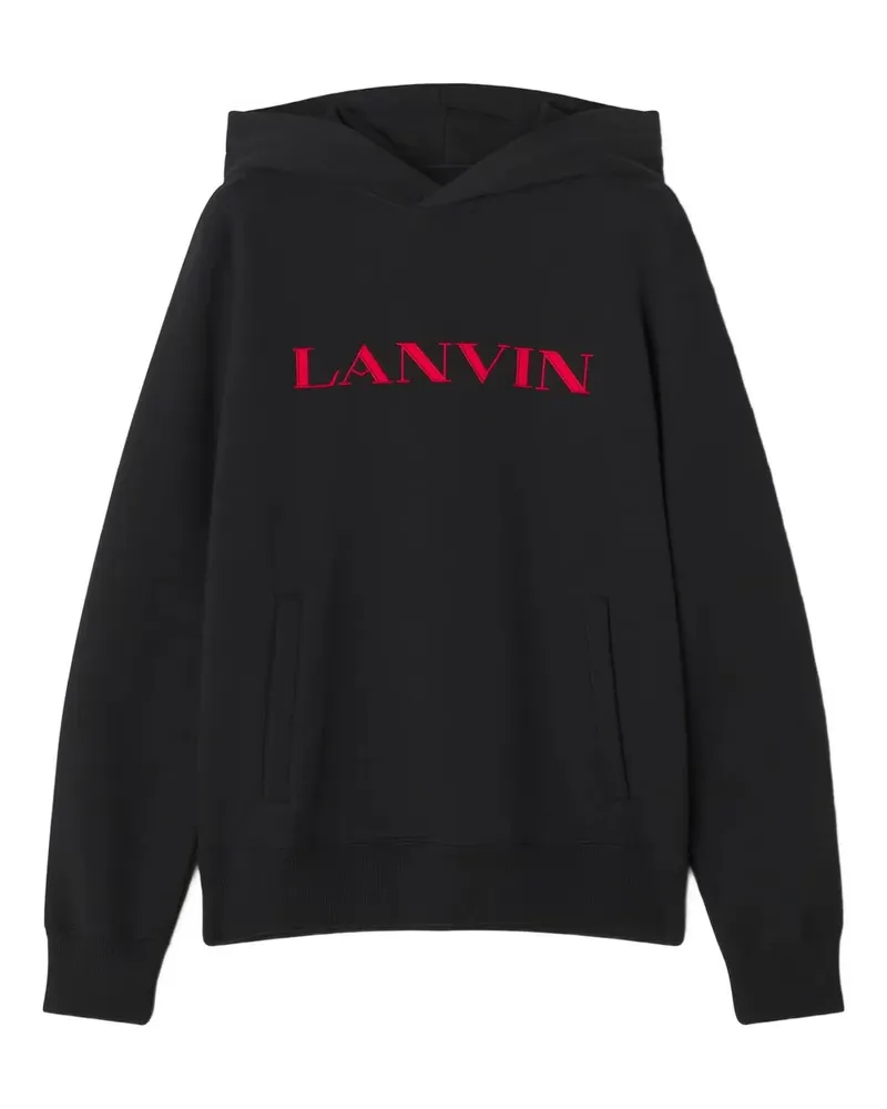 Lanvin Logo Hoodie Black