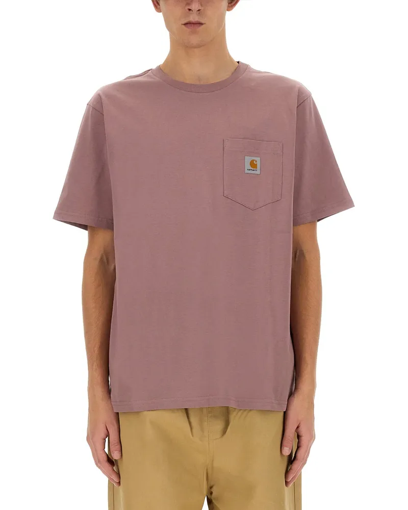 Carhartt WIP T -Shirt mit Tasche Pink