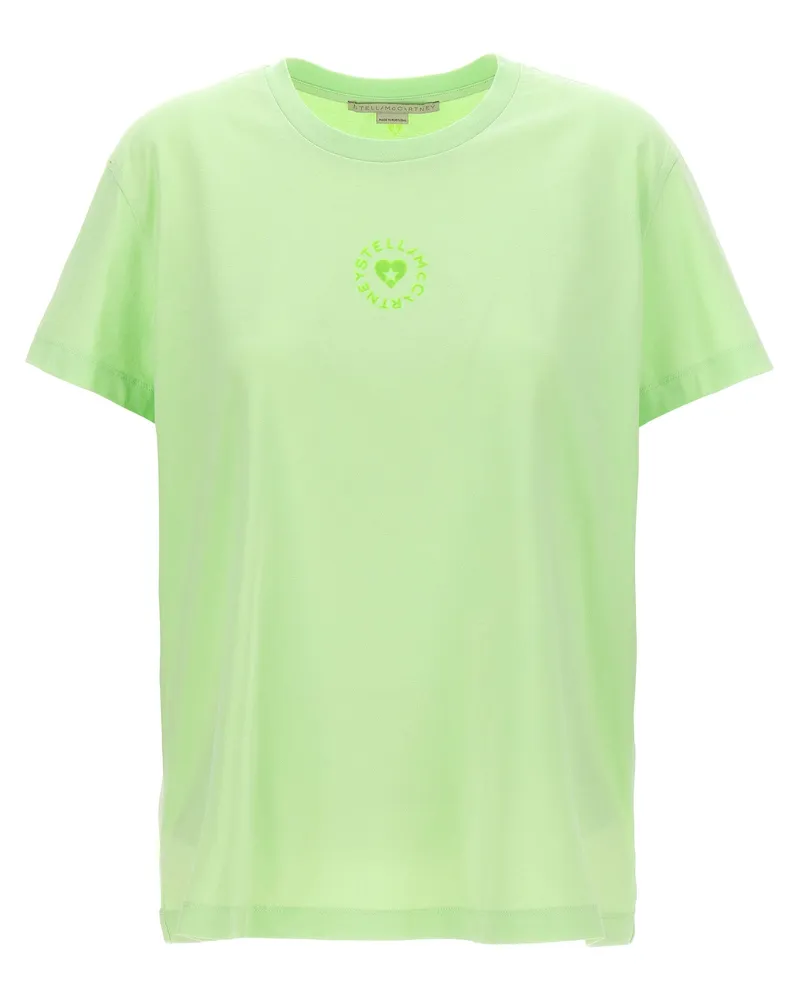 Stella McCartney ikonisches Mini -Herz' T -Shirt Green