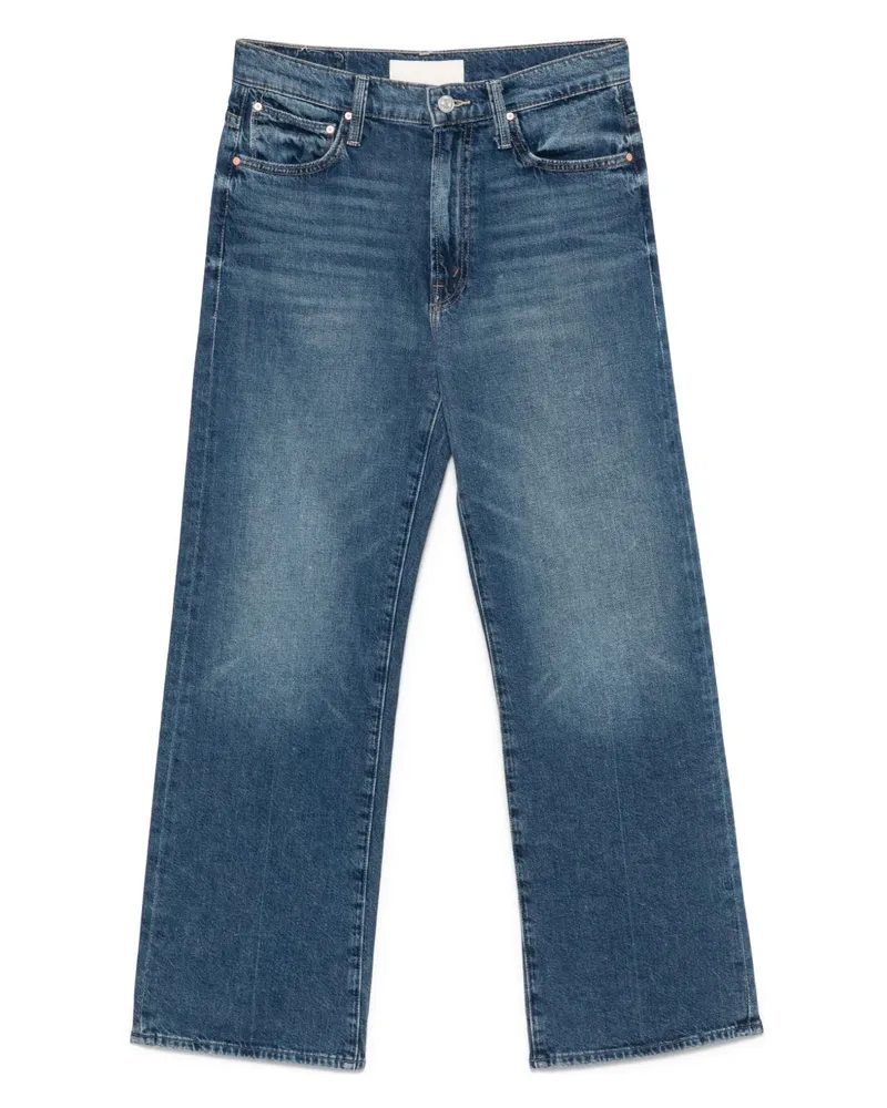 Mother Mutter der Dodger -Knöchel -Denim Jeasn Blue