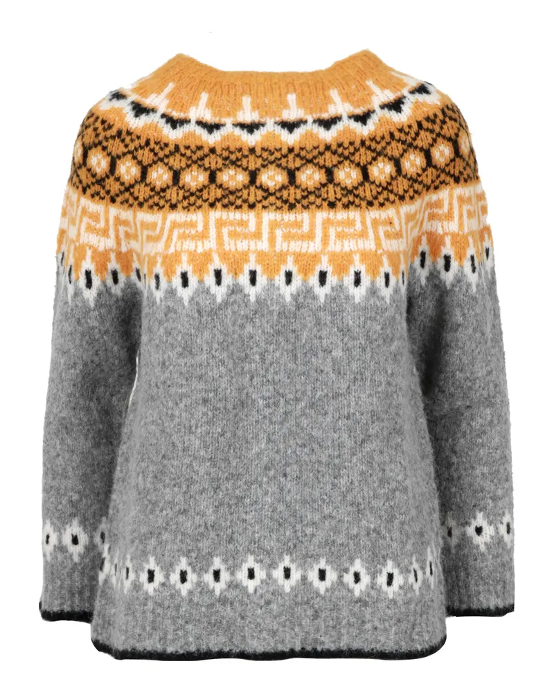 Semicouture Halbblutpullover Grigio+sabbia