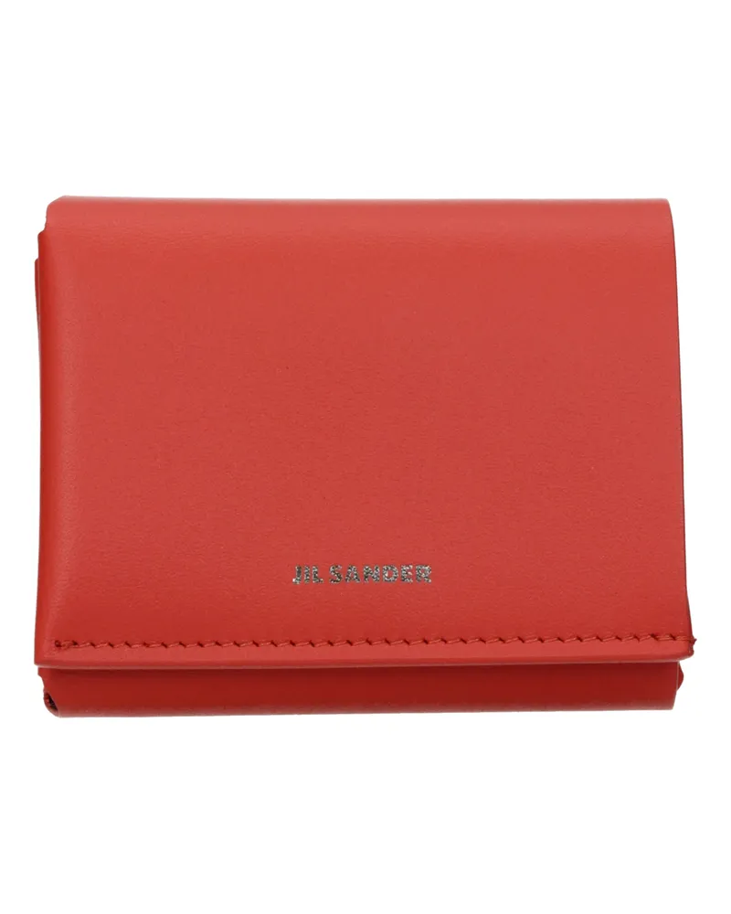 Jil Sander Damens Rotes Leder Portemonnaie -