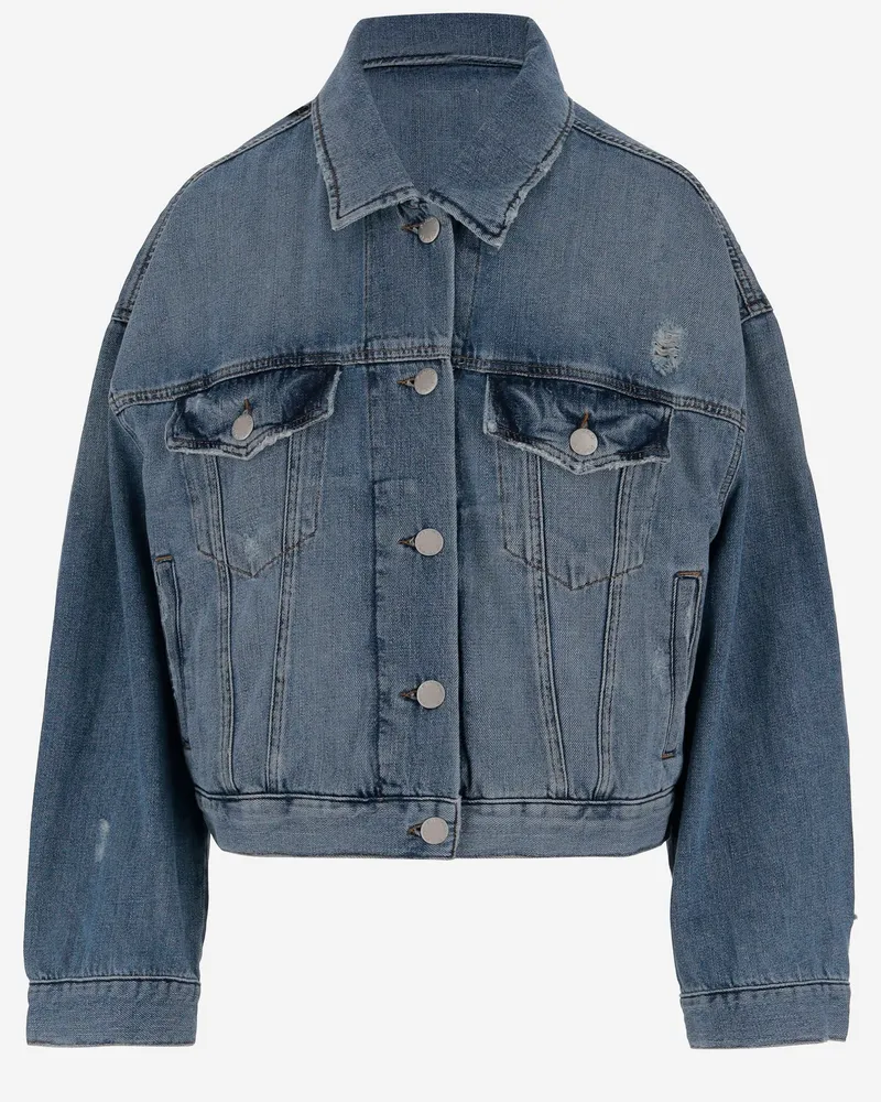 Pinko Cotton Denim Jacke Denim