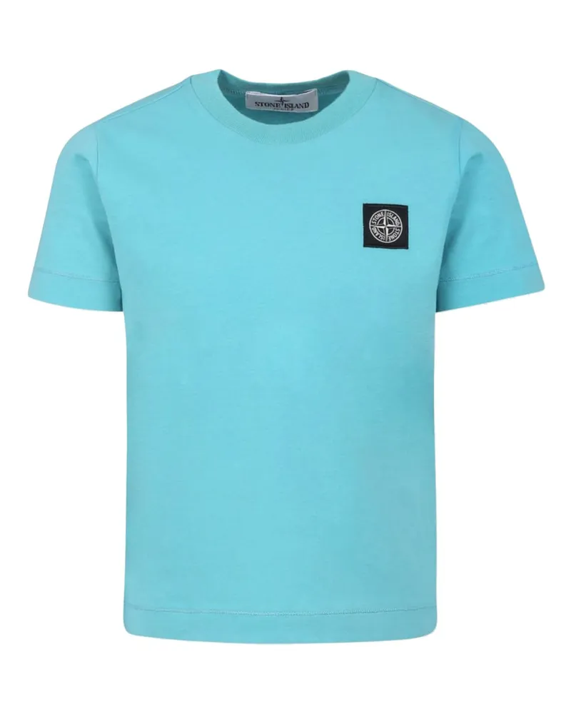 Stone Island T -Shirt mit Logo Blue