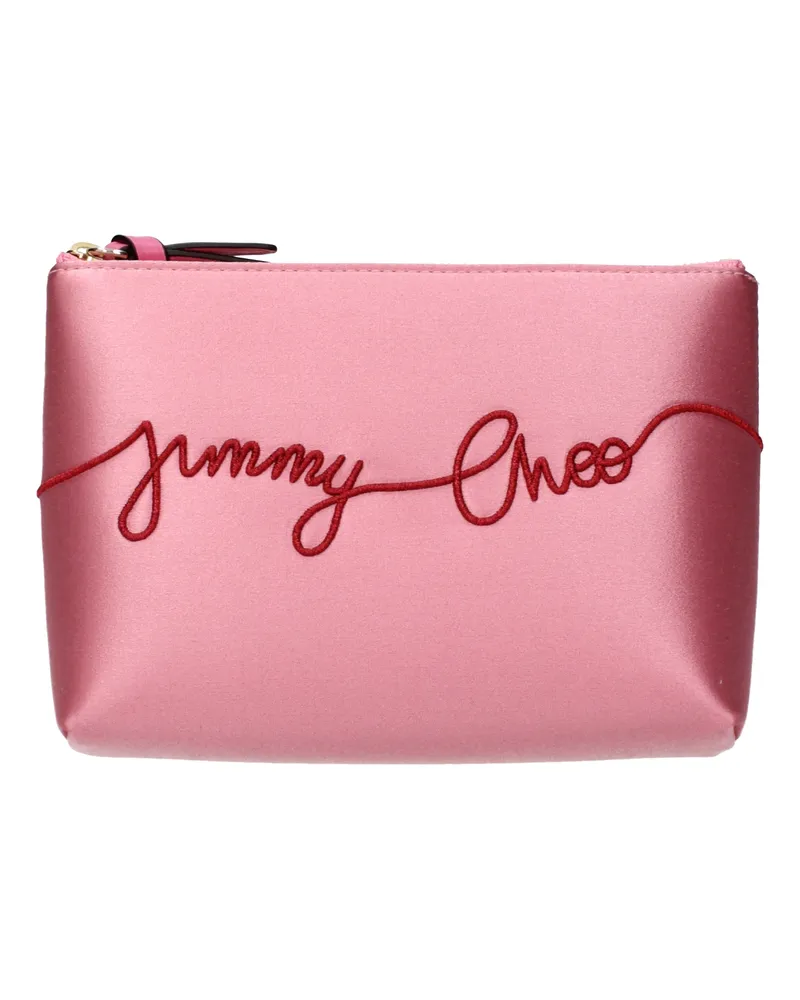 Jimmy Choo Raina Damens Clutch Pink Satin/Candy Rose -