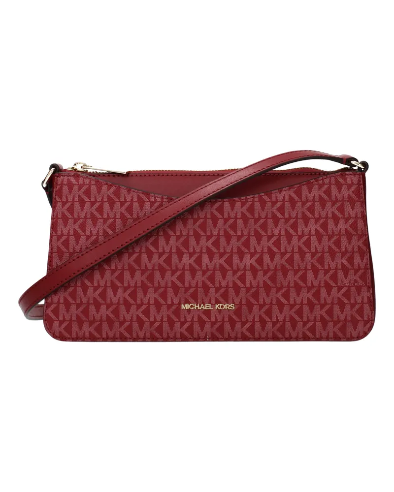 Michael Kors Arden Damens Umhängetasche aus Stoff in Rot/Kirschrot -