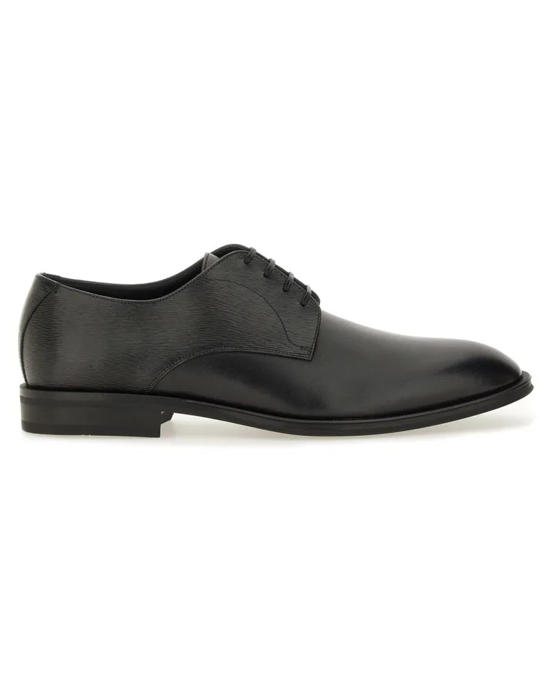HUGO BOSS Leder "Derby" Loafer Black