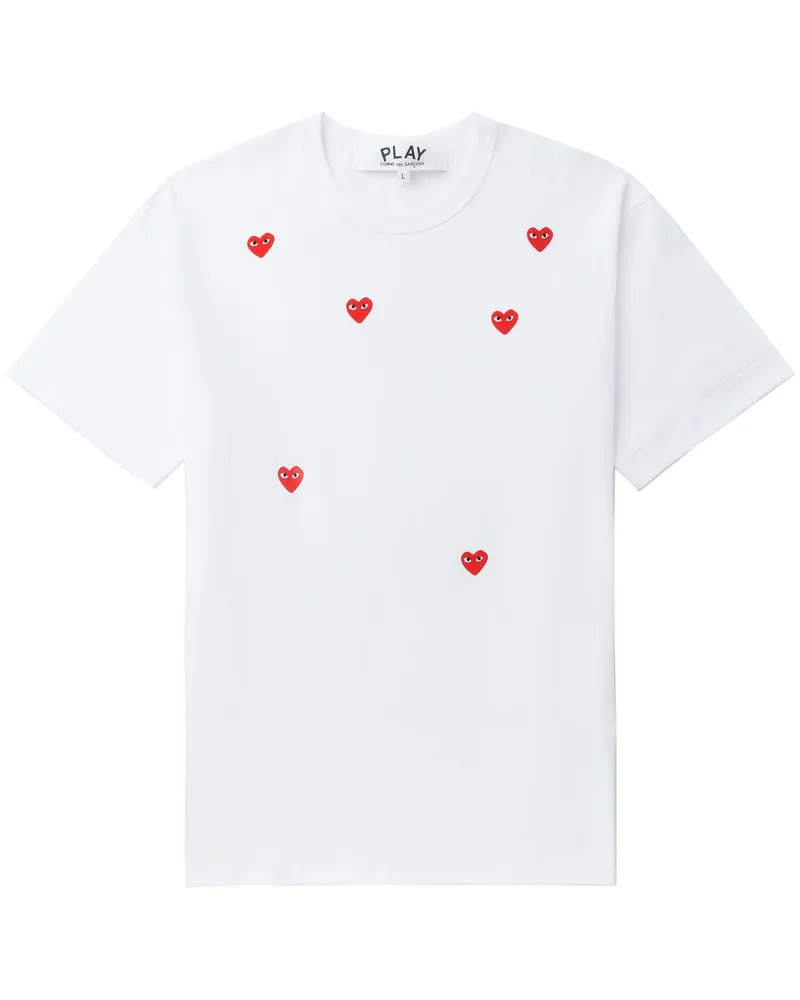 Comme des Garçons Comme des Garçons spielen T -Shirt -Logo -Druckstrick 