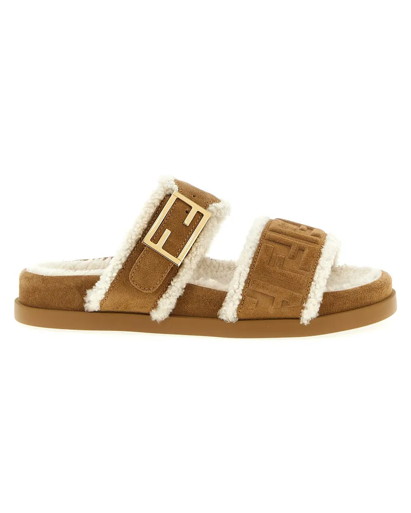 Fendi Fendi Feel“ Sandalen Beige