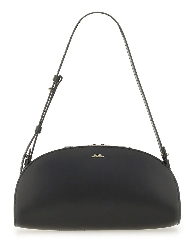 A.P.C. Umhängetasche "Demi Lune Black
