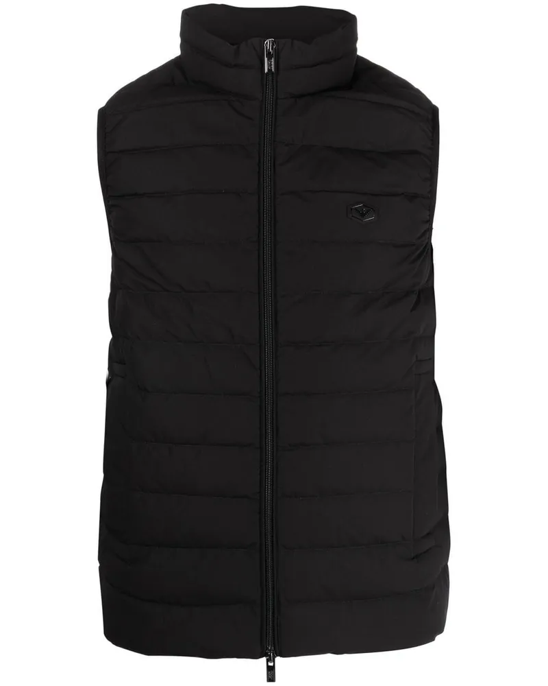 Emporio Armani Nylon Down -Weste Black