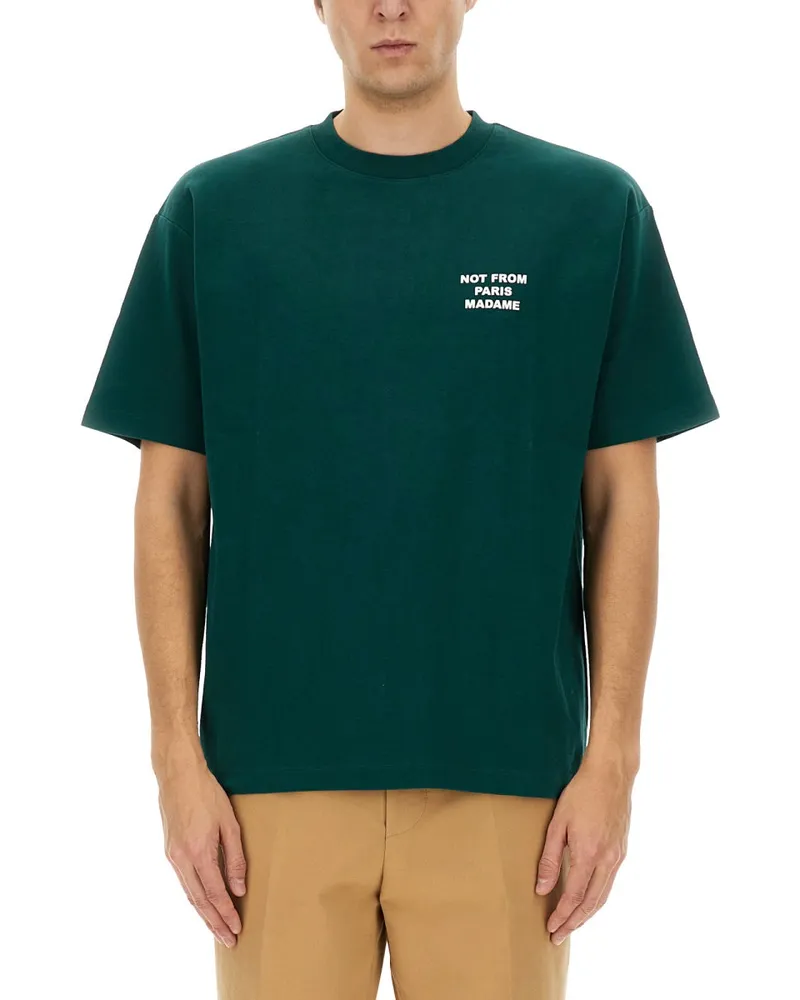 Drôle de Monsieur Baumwoll -T -Shirt Green