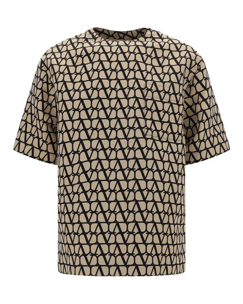 Valentino Garavani Valentino Ikonograph Crewneck T -Shirt Braun