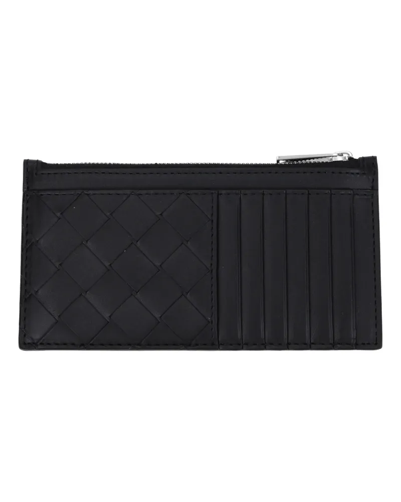 Bottega Veneta Herrens Ledergeldbörse Schwarz -