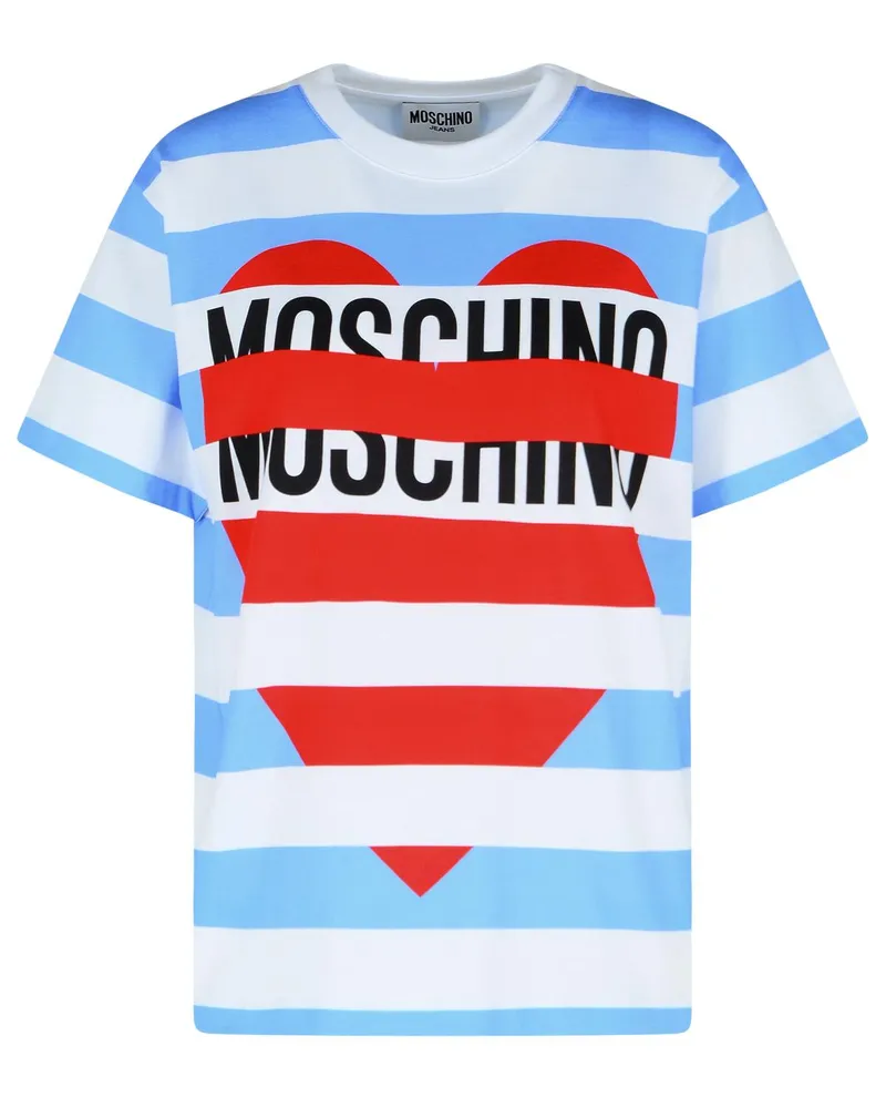 Moschino Moschino -Jeans hellblau Baumwoll -T -Shirt Light