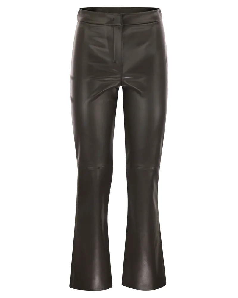 Max Mara Sublime Coated Stoffhose Brown