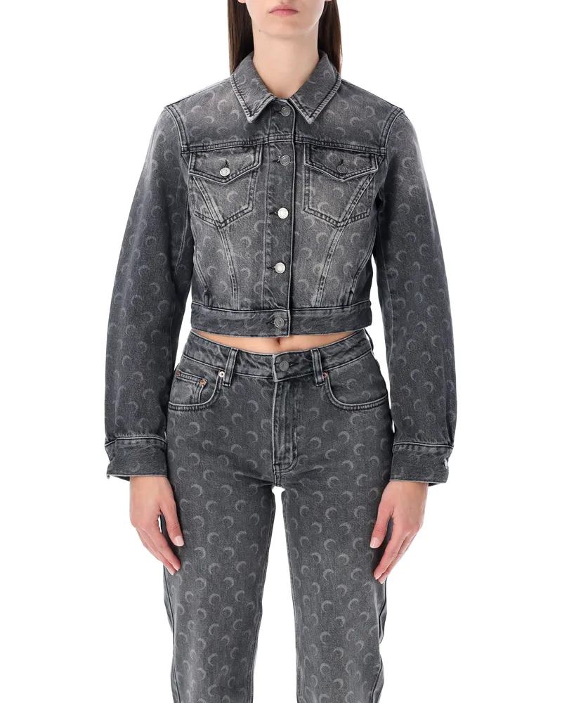 Marine Serre Mäntel Grau Grey