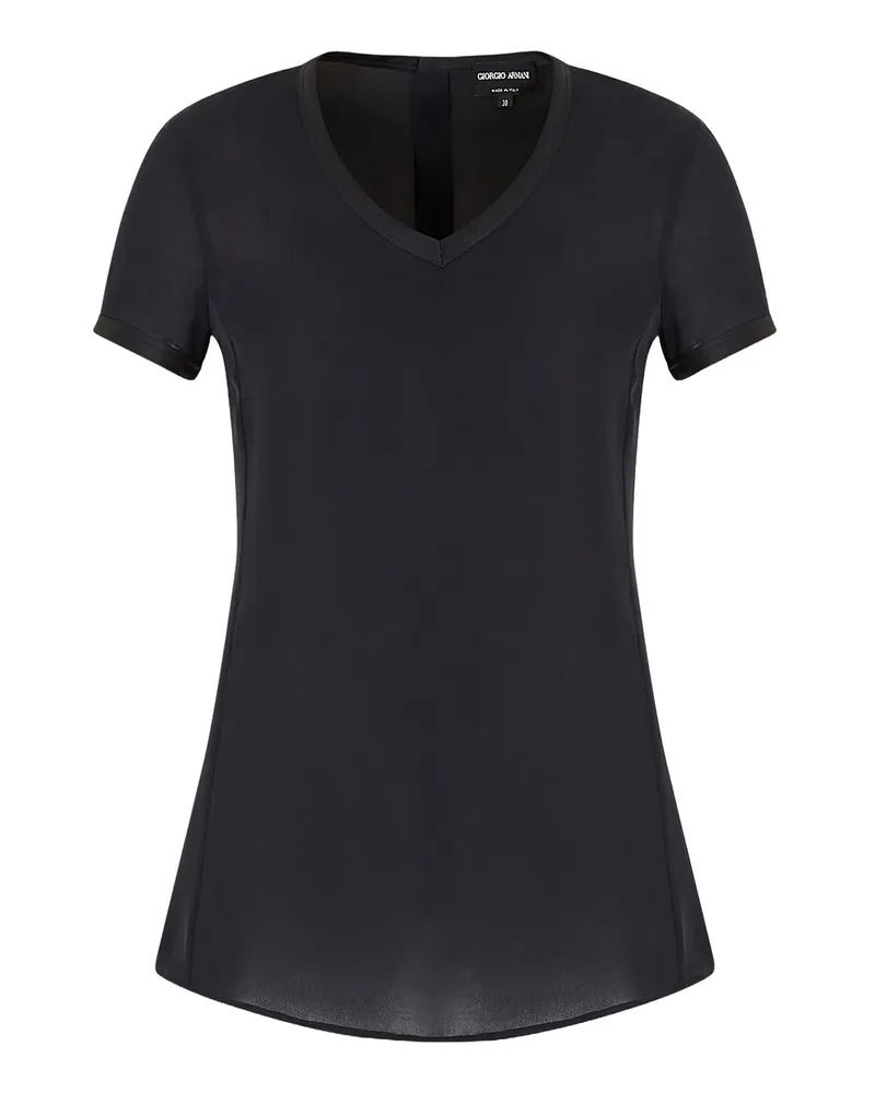 Giorgio Armani Hemden schwarz Schwarz