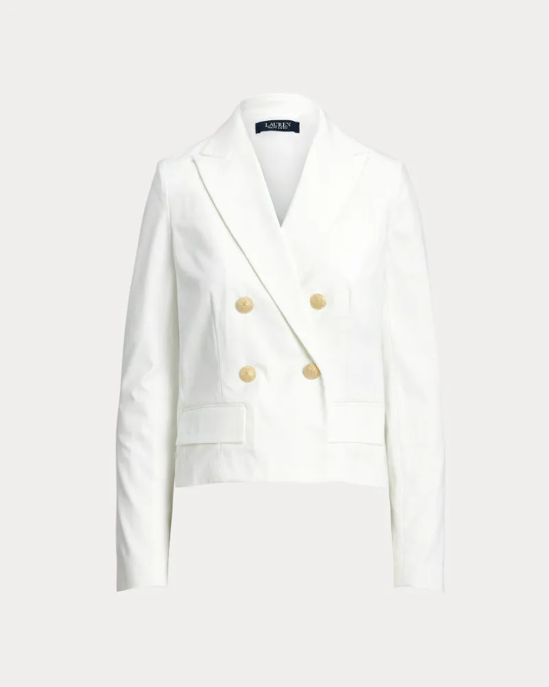 Ralph Lauren Canvas Blazer White