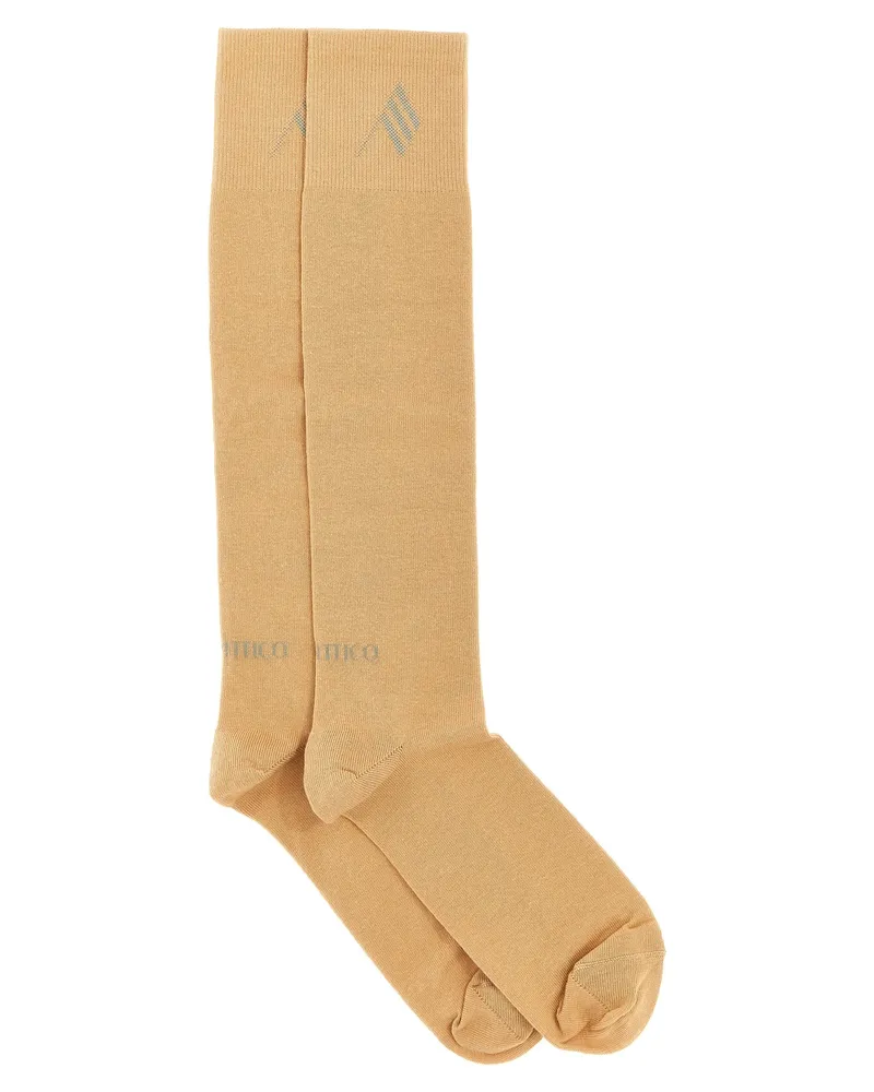 ATTICO Die Attico -Logo -Socken Beige