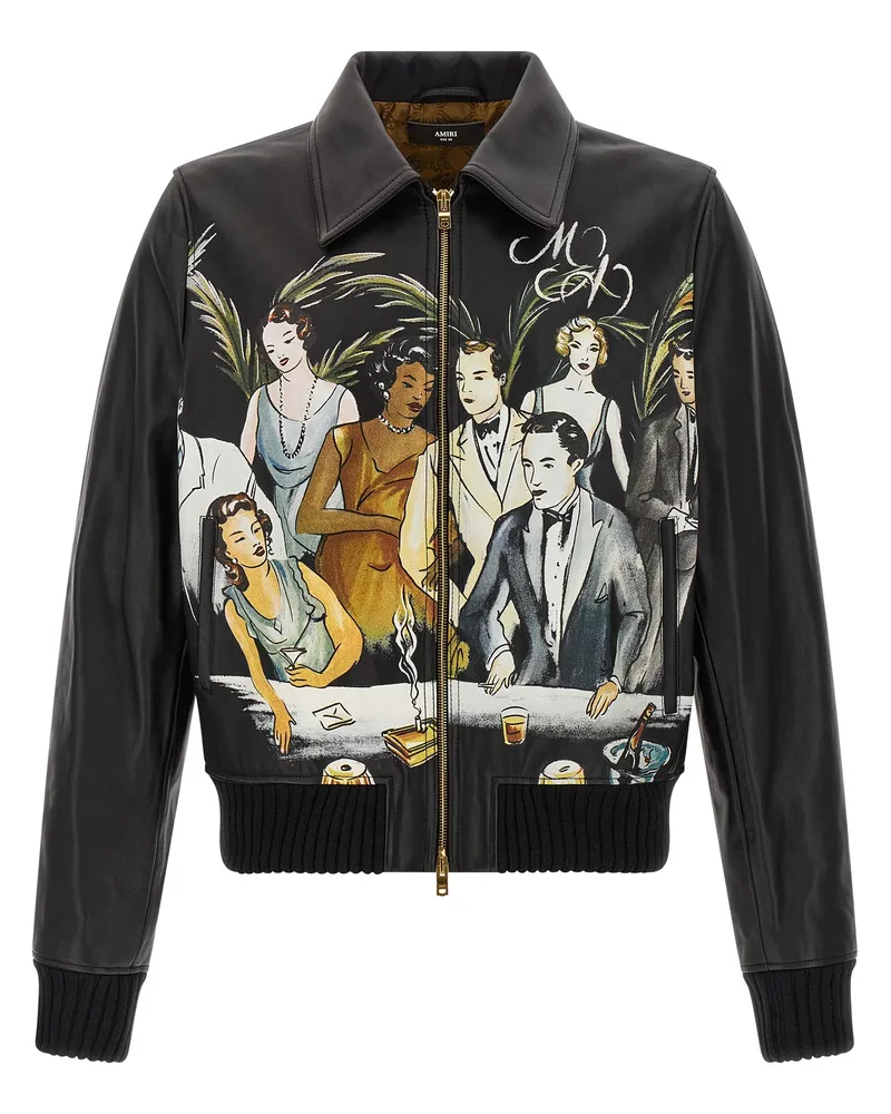 Amiri Bar Szene' Bomberjacke Black