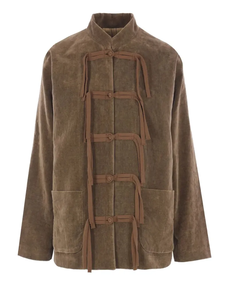 Uma Wang Jacke mit Fröschen Uw240
