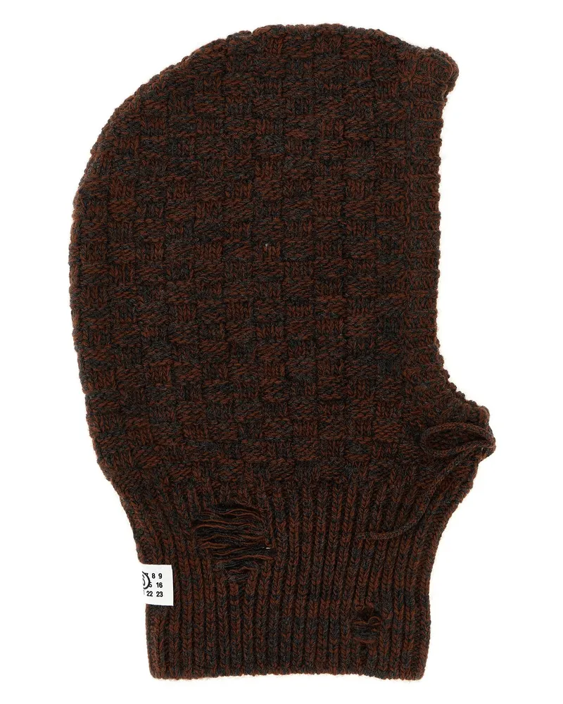 Maison Margiela Destgierte Wolle Balaclava Multicolor
