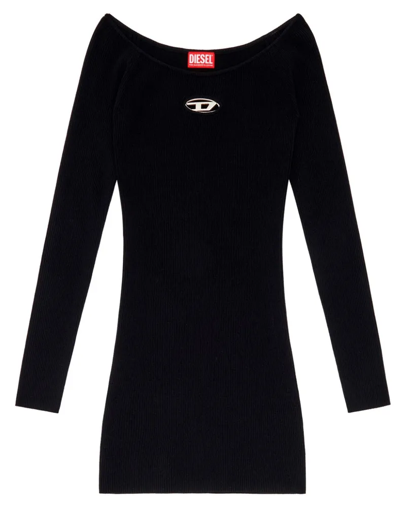 Diesel Vera gestricktes Minikleid Black