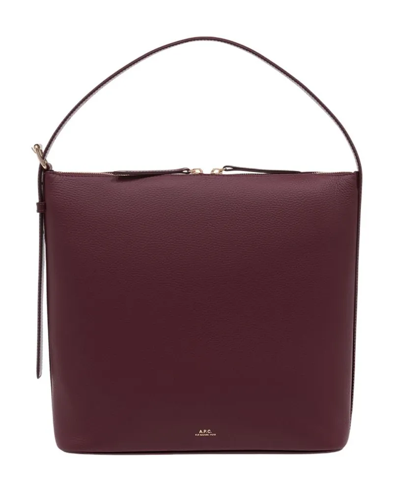 A.P.C. Vera Umhängetasche  Lederbordeau Burgundy