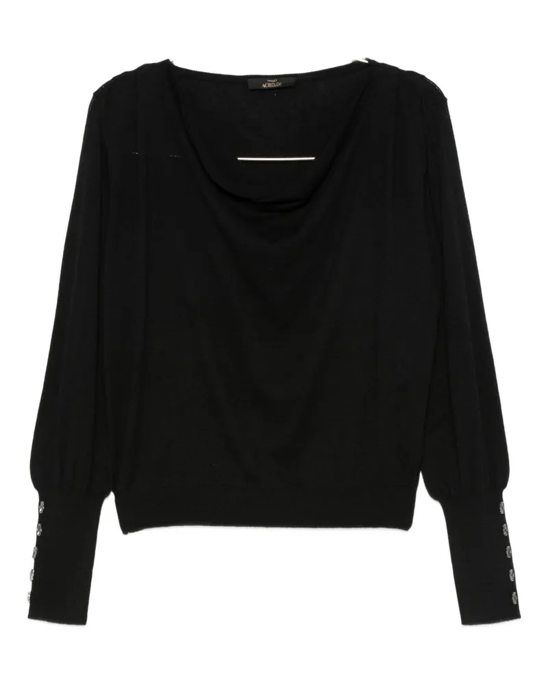 Twin-Set Zwillings -Sweatern schwarz Black