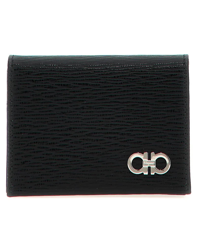 Ferragamo Revival Gancio' Kartenhalter Black