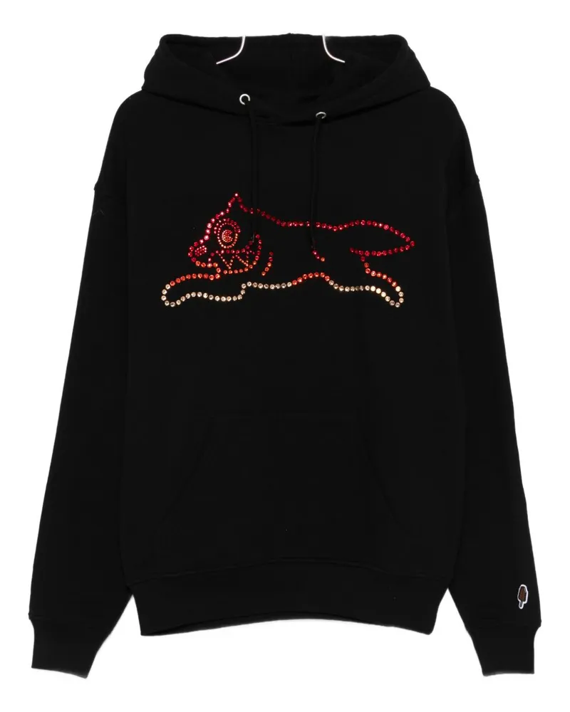 ICECREAM Running Dog Baumwoll-Hoodie Black