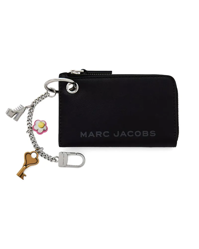 Marc Jacobs Reißverschluss Brieftasche mit Anhänger Black