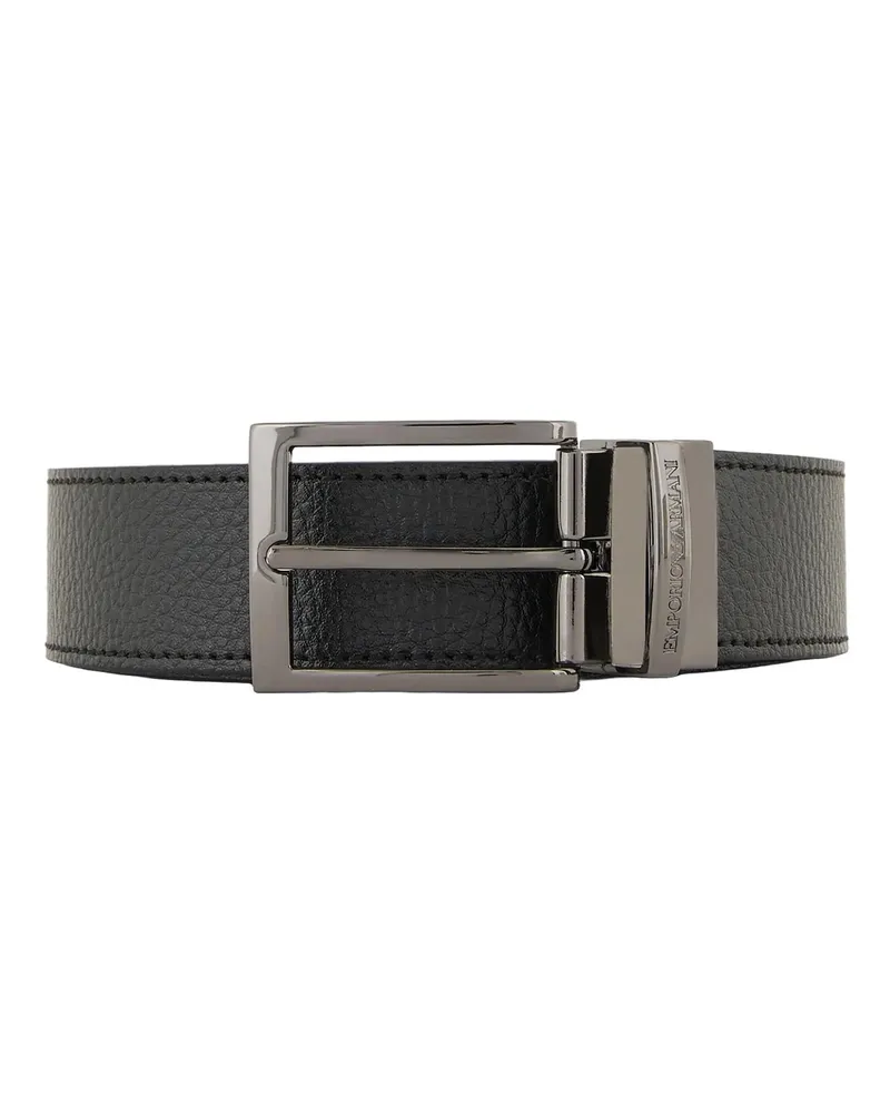 Emporio Armani Gürtel schwarz Black