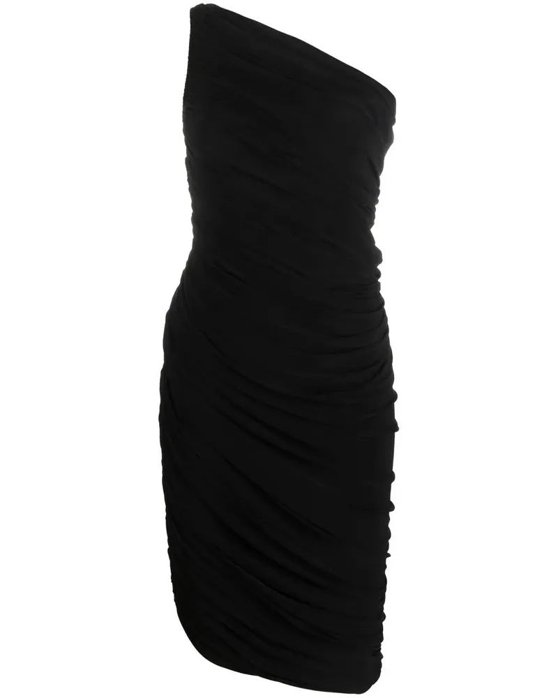 Norma Kamali One Schulter Diana Kleid Black