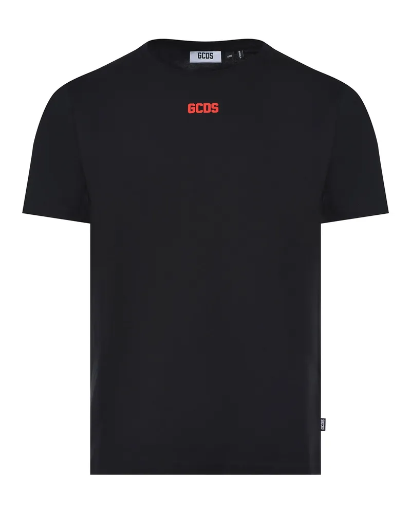 GCDS T -Shirt aus Baumwolle Black