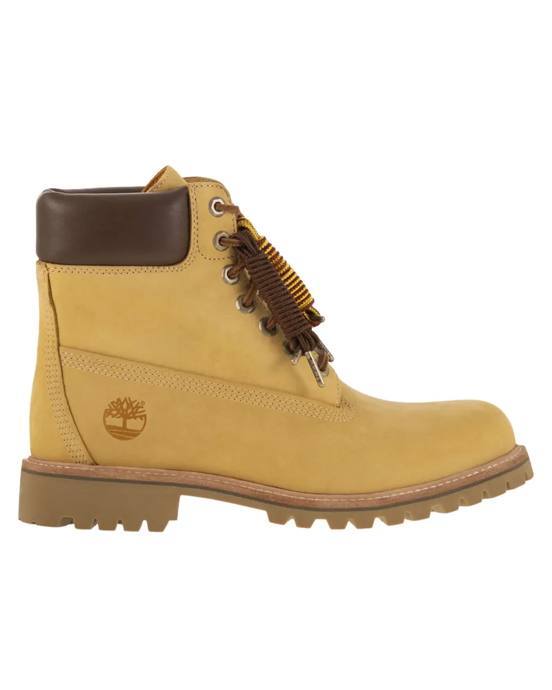Timberland Luxe Mid Lace wasserdichter Lederstiefel Yellow