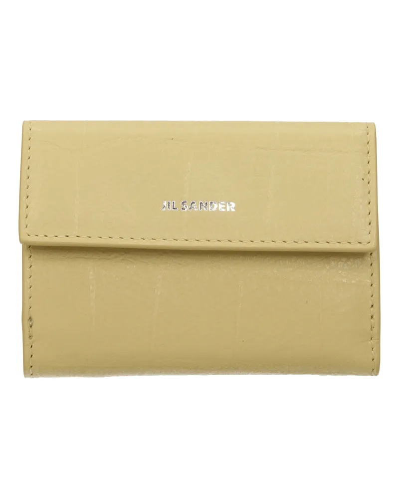 Jil Sander Brieftaschen Frauen Leder gelb/Zitrone -